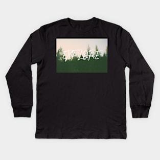 Explore (Pine) Kids Long Sleeve T-Shirt